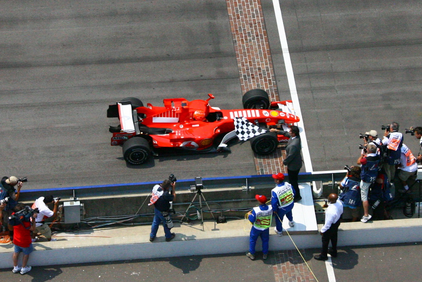 Schumacher en Indy (FOTO: Ron McQueeney/IMS Photo)
