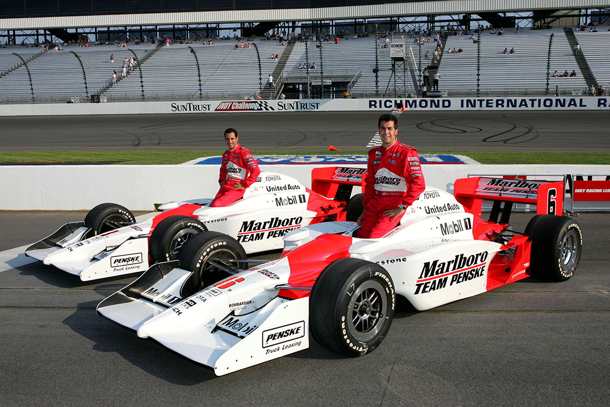 Castroneves y Hornish Jr. (FOTO: Archivo)