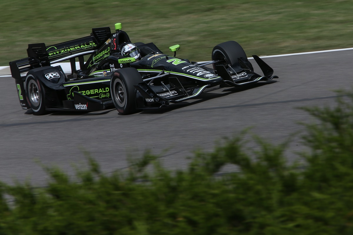 Abril 24: En su tercer arranque con Team Penske, Josef Newgarden logró su segundo triunfo en Alabama, lo que lo posicionó como favorito para luchar por el campeonato (FOTO: Joe Skibinski/IMS Photo)