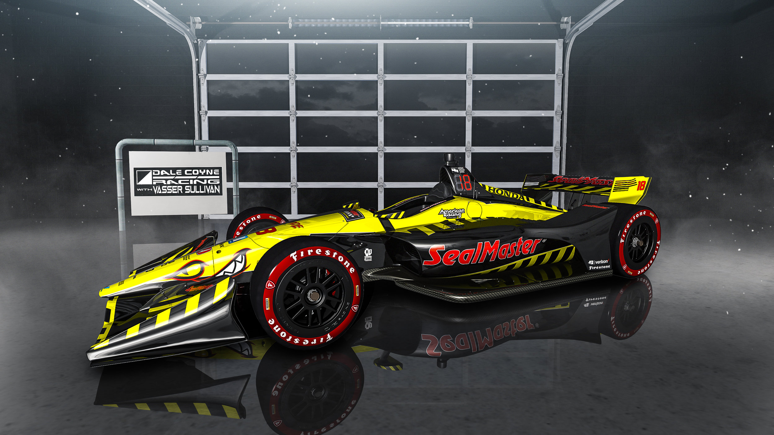 El auto de Bourdais para media temporada (FOTO: Dale Coyne Racing w/Vasser-Sullivan Racing)