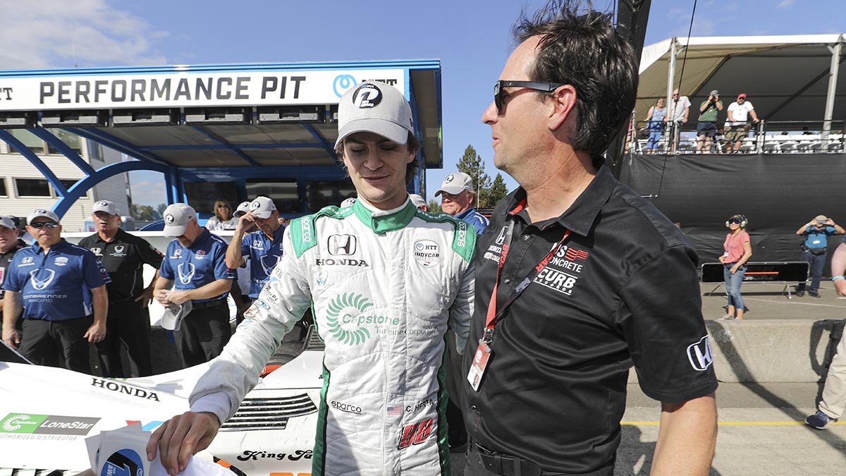 Colton y Bryan Herta (FOTO: Chris Owens/indyCar)