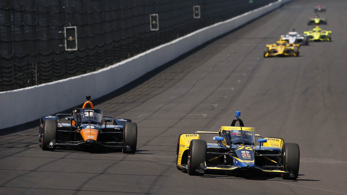 Colton Herta y Pato O'Ward en Indy (FOTO: Chris Jones/INDYCAR)