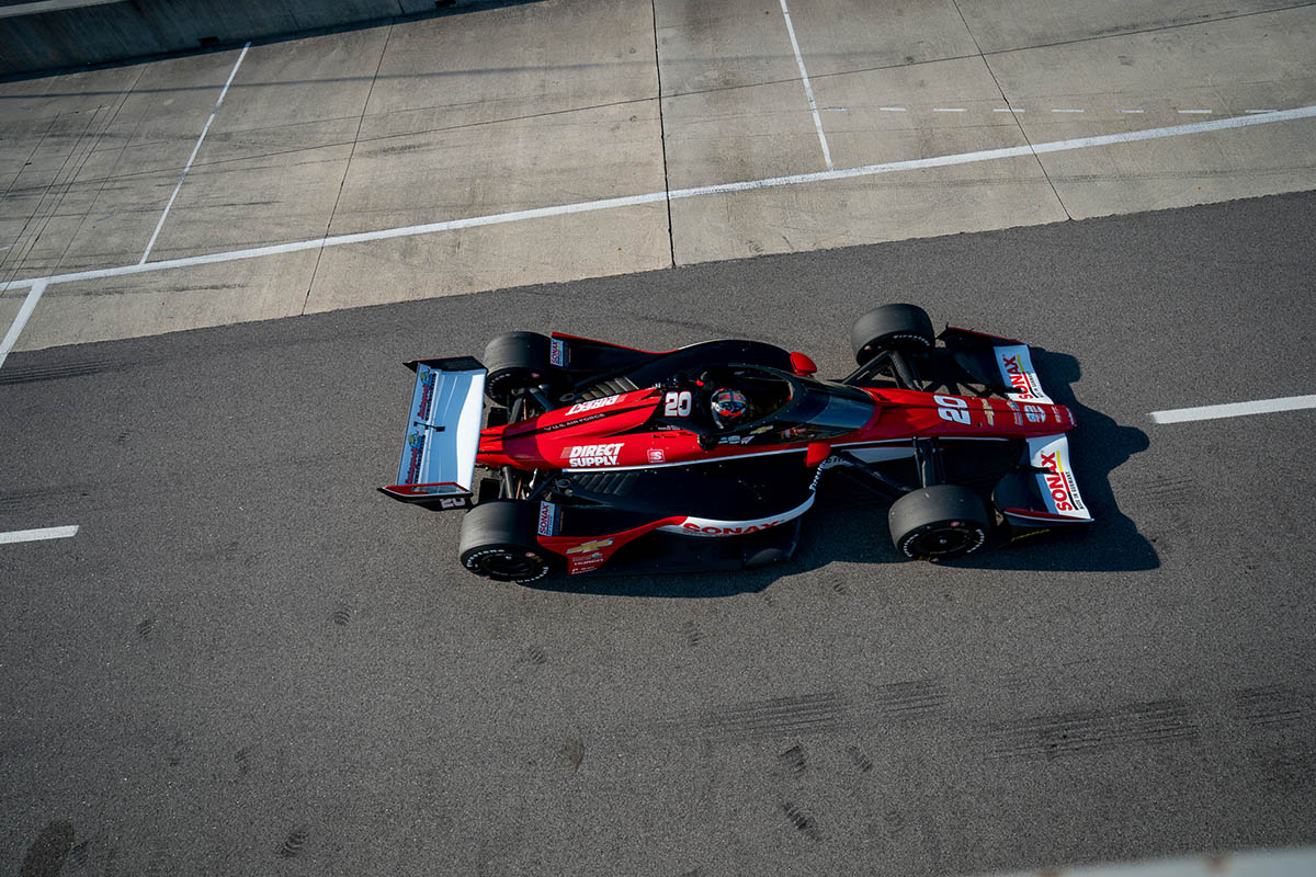 Ryan Hunter-Reay manejó el No. 20 de Ed Carpenter Racing en Alabama, mientras busca asiento en IndyCar para 2022 (FOTO: INDYCAR/PEC)