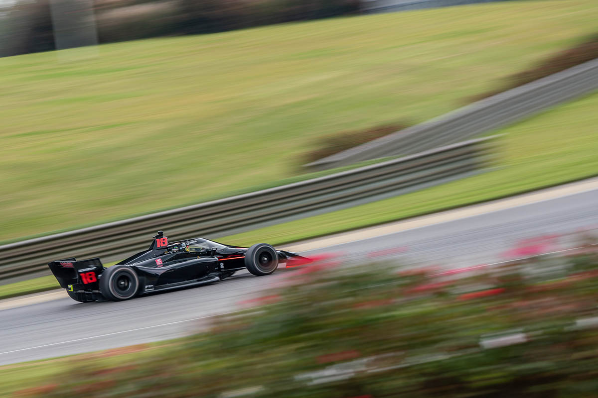 David Malukas, subcampeón de Indy Lights, manejó el No. 18 de Dale Coyne Racing en Alabama, con apoyo de HMD Motorsports (FOTO: INDYCAR/PEC)
