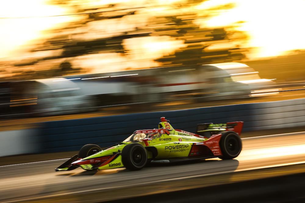 Devlin DeFrancesco (No. 29 Honda de Andretti Autosport) durante el Día 1 de pretemporada 2022 de IndyCar en Sebring (FOTO: Penske Entertainment/Chris Owens)