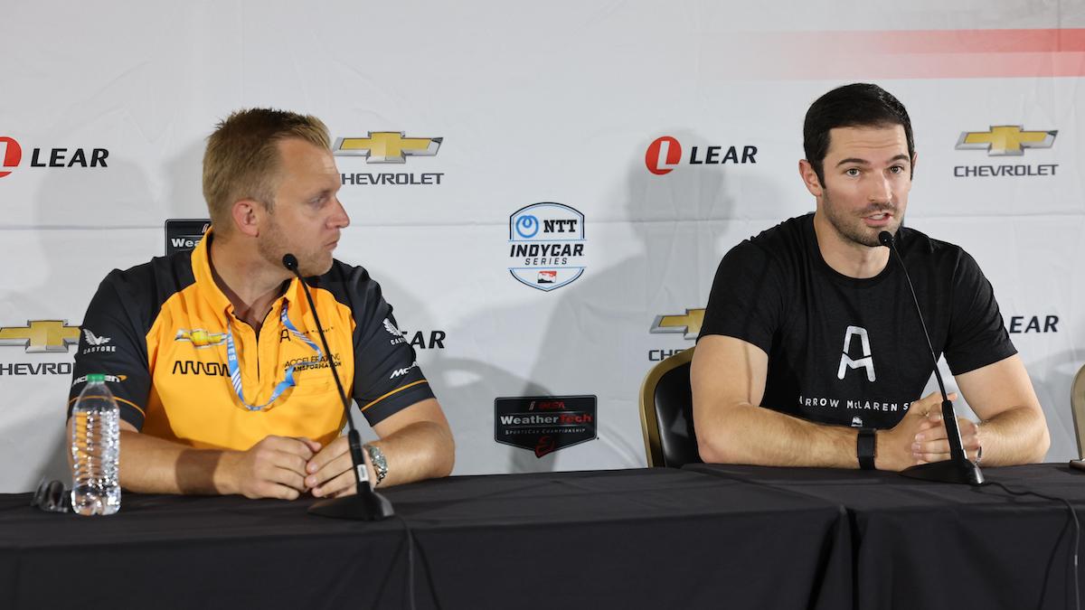 Taylor Kiel y Alexander Rossi (FOTO: Penske Entertainment)