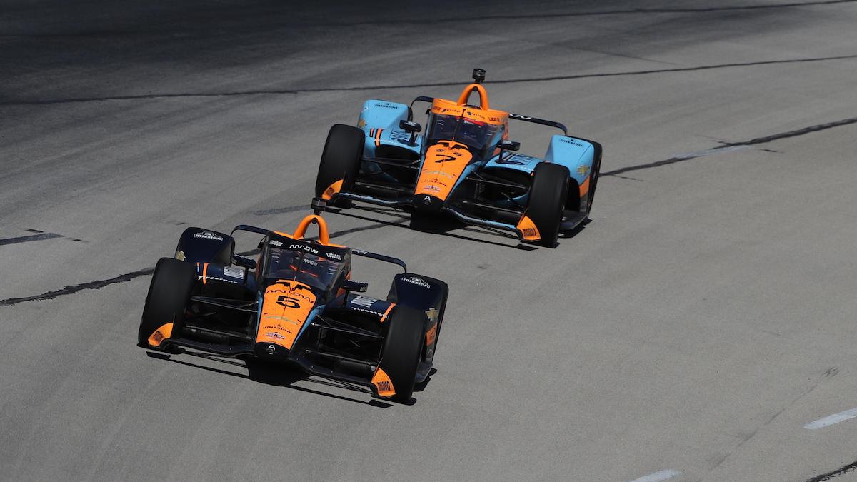 Pato O'Ward y Felix Rosenqvist (FOTO: Chris Owens/Penske Entertainment)