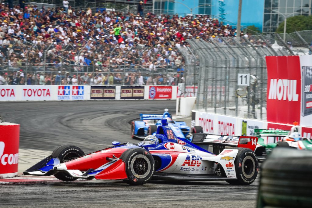 Las dos últimas temporadas completas de Kanaan las realizó en 2018 y 2019 con AJ Foyt Racing, con ABC Supply Co. en calidad de patrocinador. Esta misma decoración la usó en Indy 500 en 2020 (FOTO: Scott R. LePage/Chevrolet Motorsports)