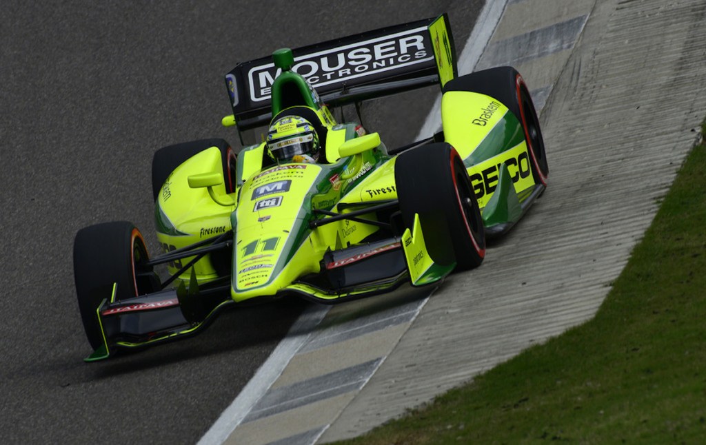 2012: Lotus se fue y tanto GEICO como Mouser Electronics compartieron el patrocinio principal de Kanaan durante el año (FOTO: Archivo)