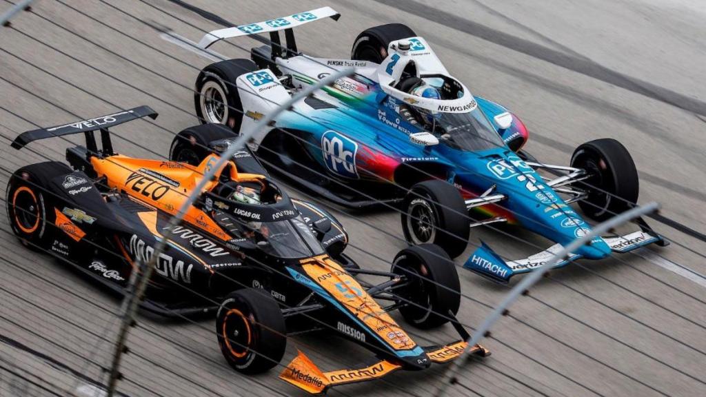 Newgarden y O'Ward (FOTO: Levitt/Chevrolet Motorsports)