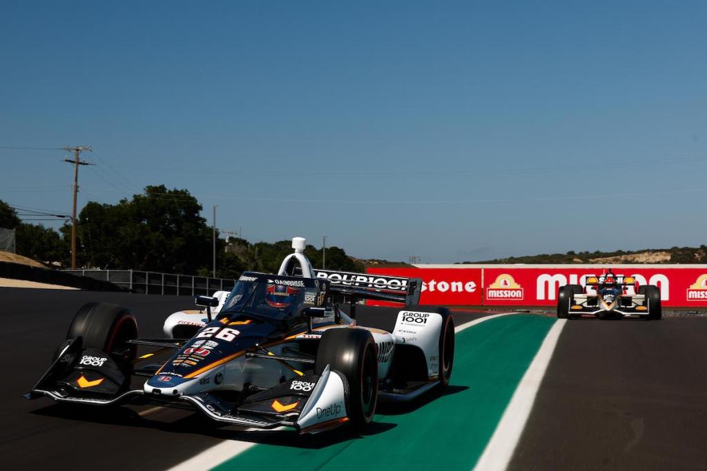 Bryan Herta con el Reynard 98i Ford-Cosworth con el que obtuvo su primera victoria en CART, en Laguna Seca, el 13 de septiembre de 1998 (FOTO: Penske Entertainment/Joe Skibinski)