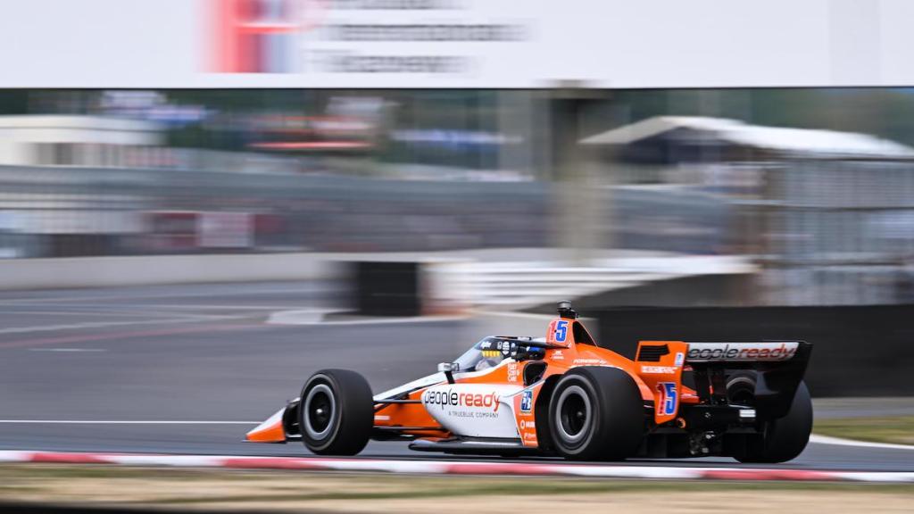 Graham Rahal, en la pole del Gran Premio de Portland (FOTO: Penske Entertainment/James Black)