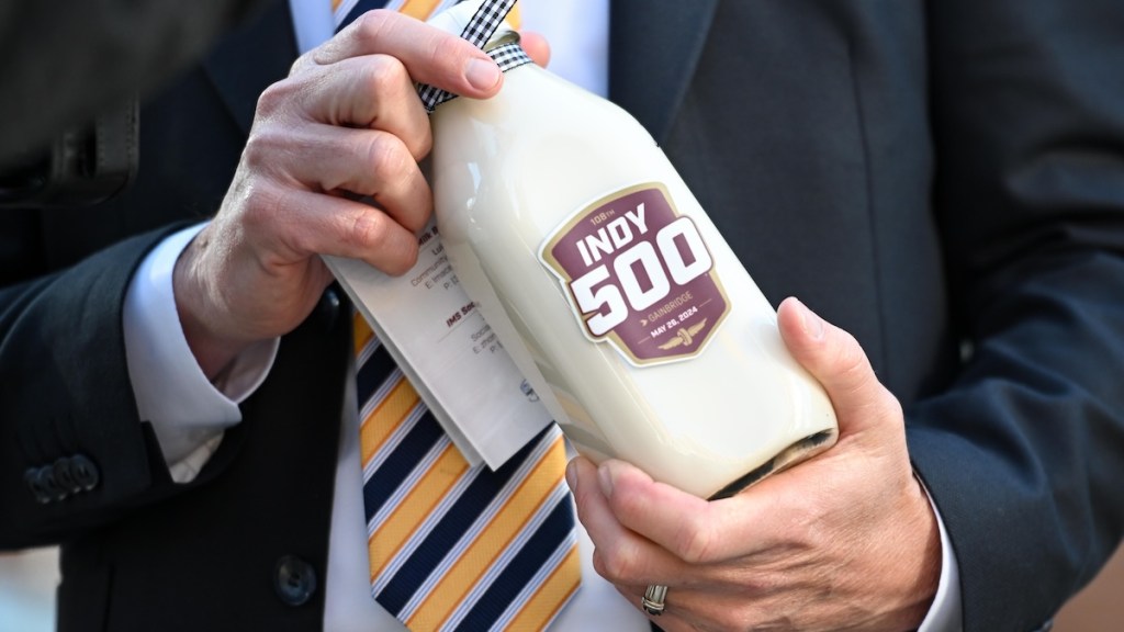 Indy 500: Qué leche eligieron los pilotos para la edición 2024? (FOTO: James Black/Penske Entertainment)