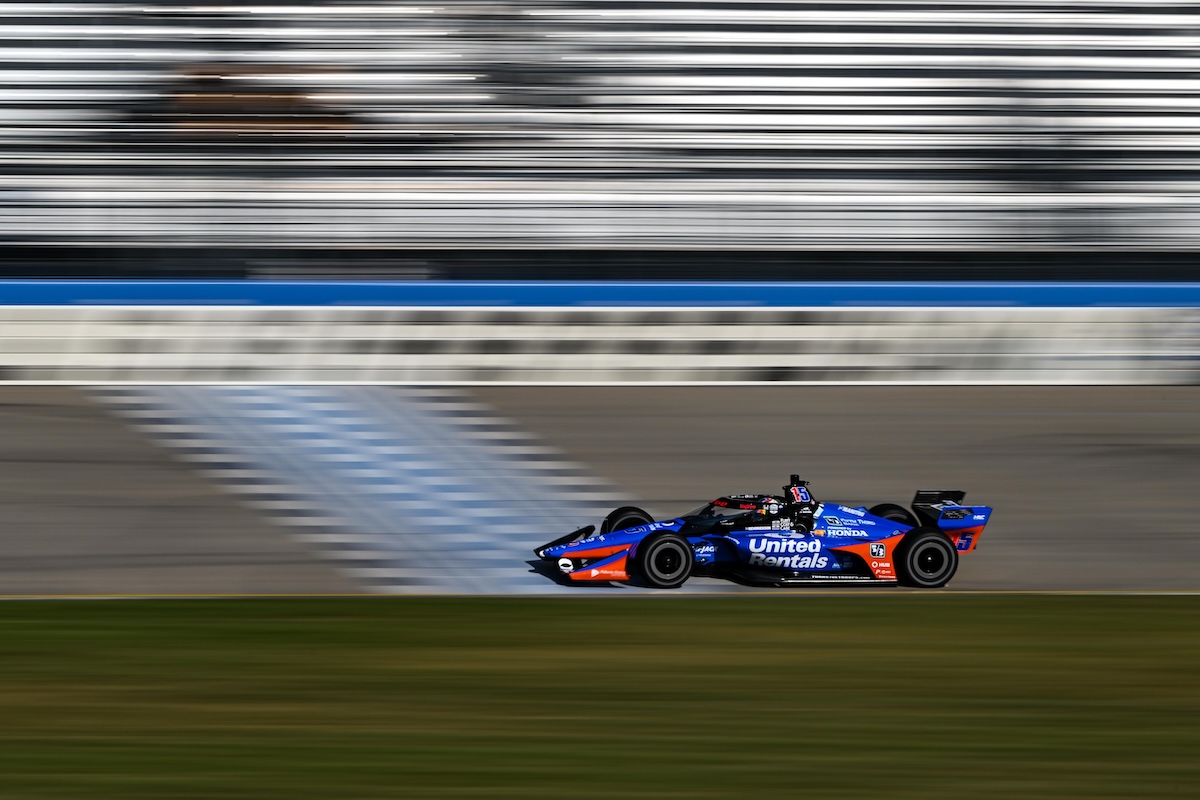 Graham Rahal en test de Firestone en Nashville Superspeedway (FOTO: James Black/Penske Entertainment)