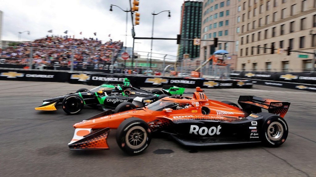 Marcus Armstrong sobrevive para conseguir su primer podio en IndyCar (FOTO: Paul Hurley/Penske Entertainment)