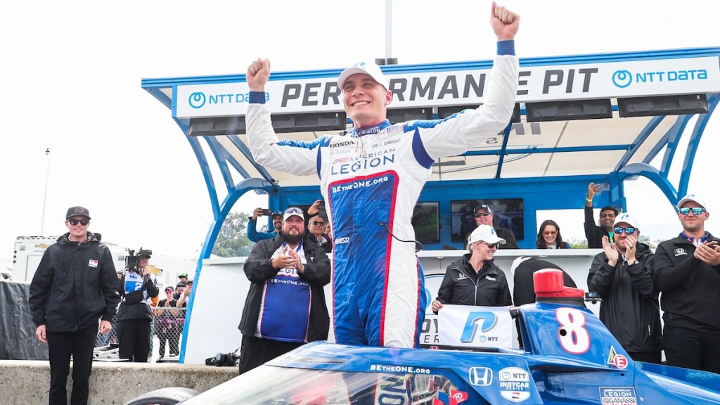 Linus Lundqvist da la sorpresa, logra primera pole en IndyCar (FOTO: Penske Entertainment)