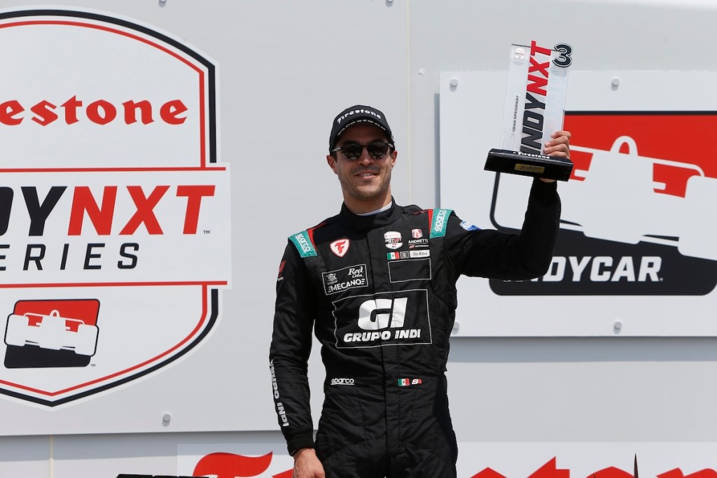 Podio para Salvador de Alba (FOTO: Chris Jones/Penske Entertainment)