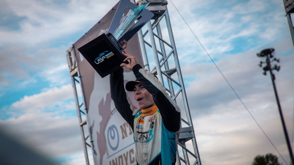 Lochie Hughes, campeón de USF Pro 2000 en 2024 (FOTO: USF Pro Championships)