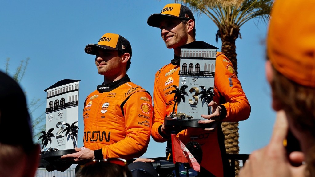 O'Ward, Lundgaard y la frustración de salir sin victoria en Thermal (FOTO: Paul Hurley/Penske Entertainment)