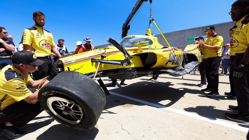 Accidente deja a Scott McLaughlin fuera de la lucha por la pole de Indy 500 (FOTO: IMS Photo)