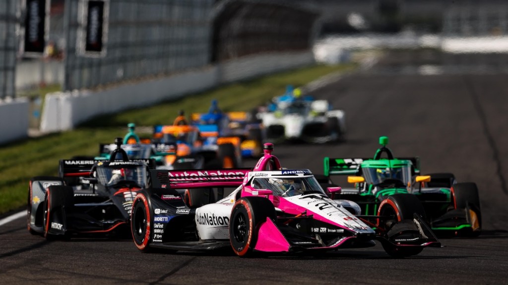 HORARIOS DE TRANSMISIÓN: Sigue en vivo el GP de Indy 2025 de IndyCar (FOTO: Joe Skibinski/IMS Photo)