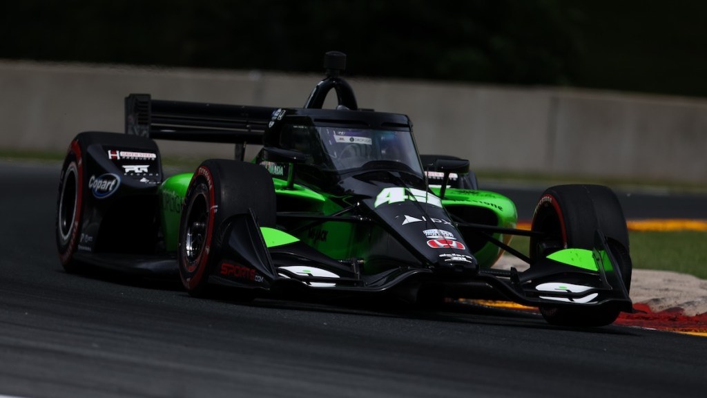 Foster agradece a RLL por reconstruir el mismo chasis, dos veces, rumbo a pole en Road America (FOTO: Travis Hinkle/IMS Photo)