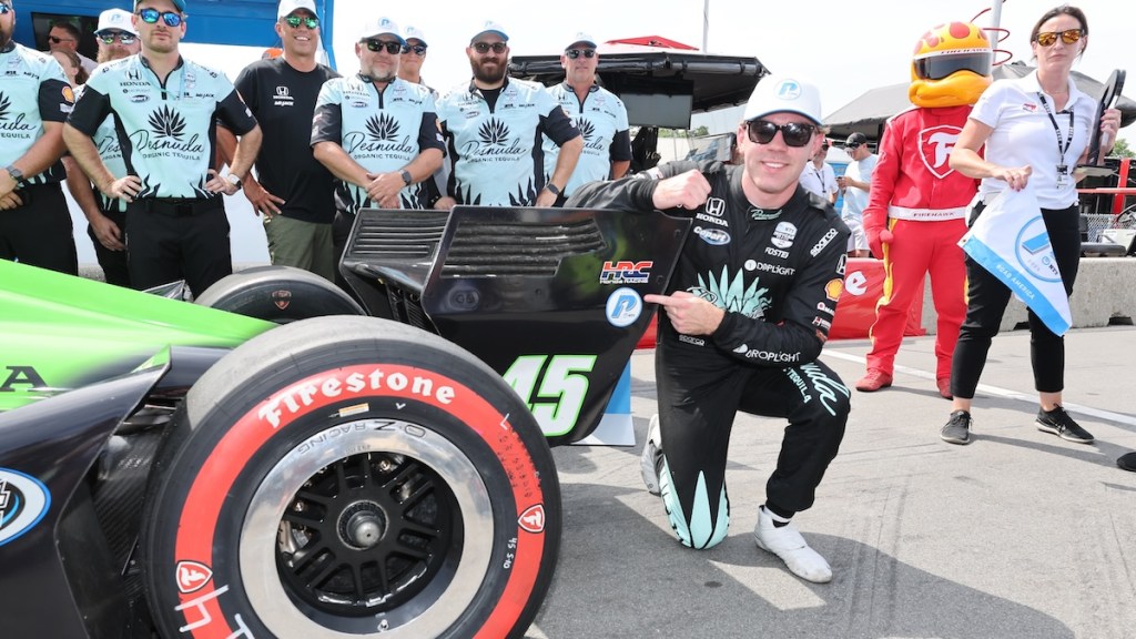 Louis Foster logra primera pole en IndyCar; supera a Palou en Road America (FOTO: IMS Photo)