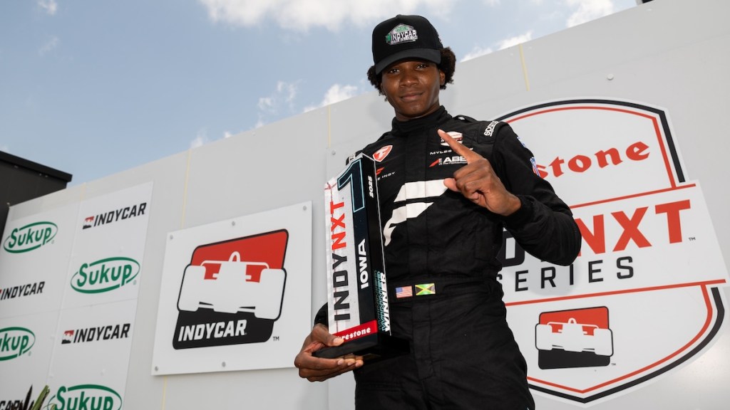 Myles Rowe hace historia con su primera victoria en INDY NXT (FOTO: IMS Photo)